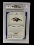 Beckett Ray Lewis 2008 National Treasures Century Mat Holo Silver Authentic Autograph