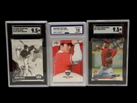 (3) Shohei Ohtani Graded Baseball Cards Including 2018 Topps Chrome Update