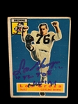 (5) Autographed Football Cards; Lou Groza, Gale Sayers, O.J. Simpson