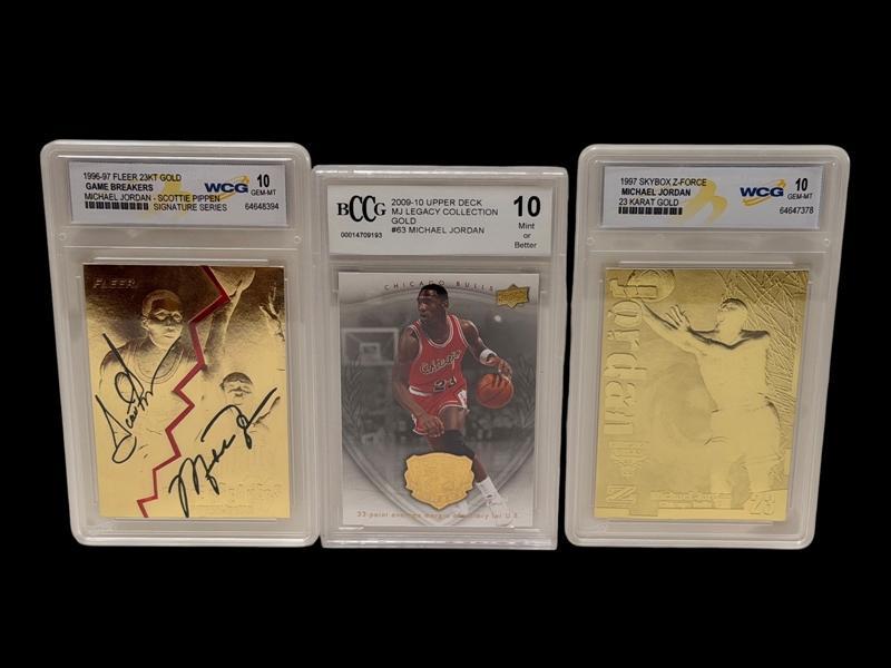 (3) Graded Michael Jordan Basketball Cards