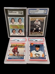 (4) Graded Hockey Cards; Jagr, Lindros