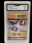 (4) Graded Baseball Cards; Bryce Harper, Mike Trout
