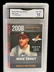 (4) Graded Baseball Cards; Bryce Harper, Mike Trout