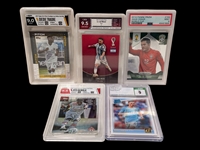 (5) Graded Soccer Cards; Messi, Cesar and Others