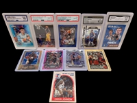 (10) Basketball Cards (5) Graded Including Lamelo Ball, Shaquille ONeal, Allen Iverson, Luka Doncic, 