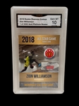(11) Basketball Cards: (8) Graded Cards: Trent, Lewis, Katie Lou Samuelson, RJ Barrett, Robinson, Williamson