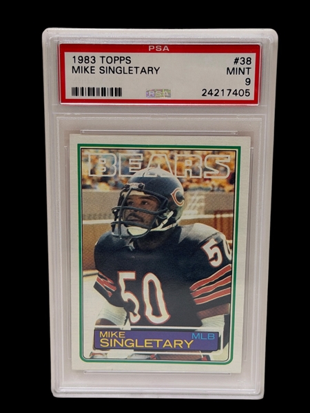 1983 Topps Mike Singletary #38 PSA Graded 9