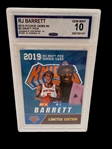 (4) Graded Basketball Cards; Lamelo Ball, RJ Barrett, Cunningham, Giddey