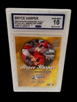(5) Graded Baseball Cards; Trout, Judge, Jeter, Rodriguez, Harper