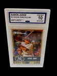 (5) Graded Baseball Cards; Trout, Judge, Jeter, Rodriguez, Harper