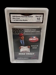 (5) Graded Baseball Cards; Trout, Judge, Jeter, Rodriguez, Harper