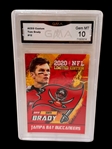 (3) Tom Brady Graded Football Cards