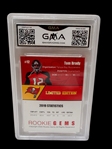 (3) Tom Brady Graded Football Cards