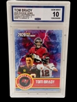 (3) Tom Brady Graded Football Cards
