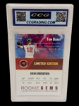 (3) Tom Brady Graded Football Cards