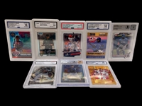 (8) Graded Baseball Cards; Arias, Fowler, Phillies, Acuna, Donaldson, Others