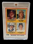 (6) Baseball Cards; Bohm, Morris, Lou Brock, Gary Carter, Gooden, Rivera