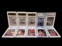 (10) Graded Wrestling Cards