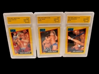 (19) 1991 Impel Wrestling WCW Graded Cards