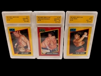 (19) 1991 Impel Wrestling WCW Graded Cards