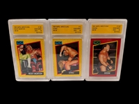 (19) 1991 Impel Wrestling WCW Graded Cards