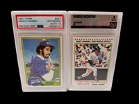 (10) Graded Baseball Cards; Including 1964 Topps Willie Mays