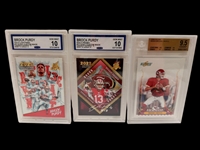(11) Graded Football Cards; Zach Wilson, CJ Stroud, Brodie Croyle, Brock Purdy