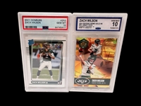 (11) Graded Football Cards; Zach Wilson, CJ Stroud, Brodie Croyle, Brock Purdy