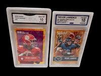 (8) Graedd Football Cards; Caleb Williams, Trevor Lawrence, Joe Burrow