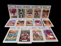 (14) Graded Football Cards; Tyreek Hill, JaMarr Chase, Tee Higgins, Travis Kelce, Cooper Kupp, Others