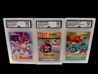 (14) Graded Football Cards; Tyreek Hill, Ja'Marr Chase, Tee Higgins, Travis Kelce, Cooper Kupp, Others