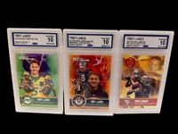 (16) Graded Football Cards; Jalen Hurts, Trey Lance, Mac Jones, Justin Fields