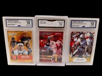 (16) Graded Football Cards; Jalen Hurts, Trey Lance, Mac Jones, Justin Fields