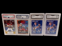 (16) Graded Football Cards; Jalen Hurts, Trey Lance, Mac Jones, Justin Fields
