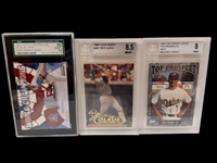 (14) Graded Baseball Cards; Bo Bichette, Jeff Bagwell, Troy Glaus, JD Drew, Others