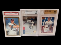 (14) Graded Baseball Cards; Bo Bichette, Jeff Bagwell, Troy Glaus, JD Drew, Others