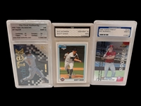 (14) Graded Baseball Cards; Bo Bichette, Jeff Bagwell, Troy Glaus, JD Drew, Others