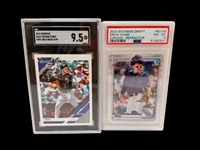 (14) Graded Baseball Cards; Bo Bichette, Jeff Bagwell, Troy Glaus, JD Drew, Others