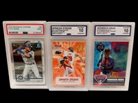 (14) Graded Baseball Cards; Kyle Lewis, Spencer Strider, Jo Adell, Others