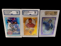 (14) Graded Baseball Cards; Kyle Lewis, Spencer Strider, Jo Adell, Others