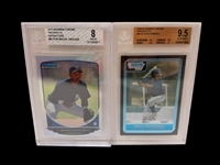 (14) Graded Baseball Cards; Kyle Lewis, Spencer Strider, Jo Adell, Others