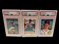 (12) Graded Sports Cards: Cal Ripken, Phil Jackson, Henderson, Glavine, Others