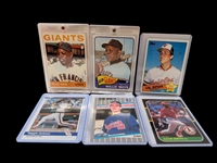 (6) Vintage Baseball Cards; Jackson, Mays, Smith, Others