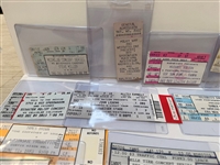 Large Group of Rock-N-Roll Ticket Stubs