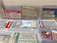 Large Group of Rock-N-Roll Ticket Stubs