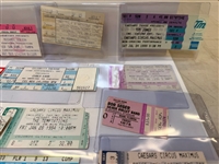 Large Group of Rock-N-Roll Ticket Stubs
