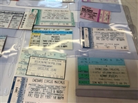 Large Group of Rock-N-Roll Ticket Stubs