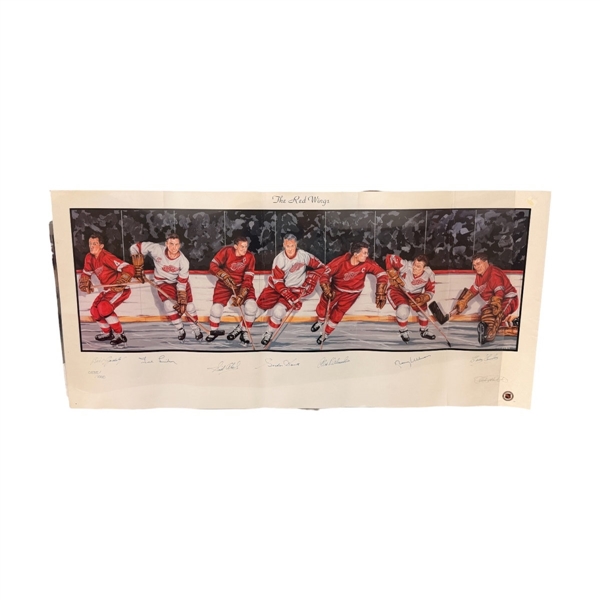 Detroit Red Wings Legends Multi Signed Lithograph 235/1000