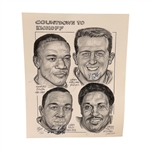 Cleveland Browns Dick Dugan Print Signed "Countdown to Kickoff"