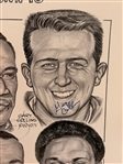 Cleveland Browns Dick Dugan Print Signed Countdown to Kickoff